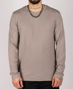 Textured Crewneck Sweater Grey