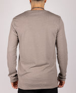 Textured Crewneck Sweater Grey