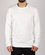 Textured Crewneck Sweater White