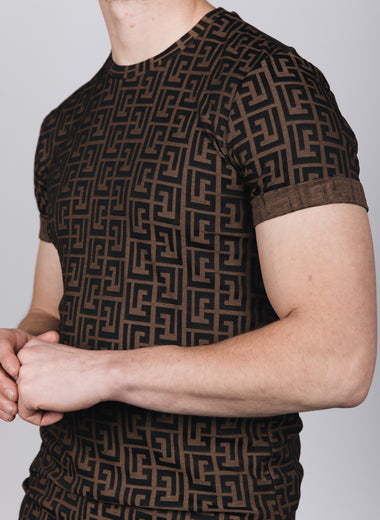 Brown Maze T-Shirt