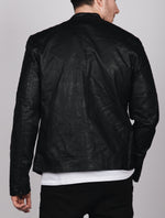 Black PU Leather Biker Jacket