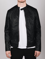 Black PU Leather Biker Jacket