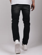 ORSI Washed Paint Splatter Jeans Black