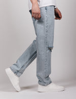 Blue Riches Washed Knee Rip Jeans