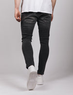 Dark Grey 2Y Ripped Washed Jeans