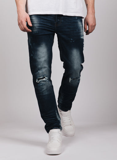 Eraldo Rip & Repair Jeans Blue