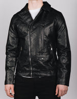 Black PU Leather Moto Jacket