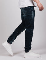 MONTI Washed Paint Splatter Jeans Blue