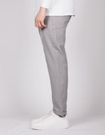 Grey Drawstring Casual Trousers