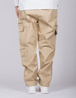 Beige Multi Zip Cargo Joggers