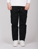 Black Cargo Joggers With Button Cuffs