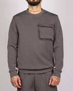 Utility Pocket Sweater & Joggers Set in Grey