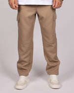 Linen-Blend Overshirt & Trousers Set Beige