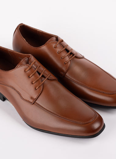 Tan Square Toe Shoe