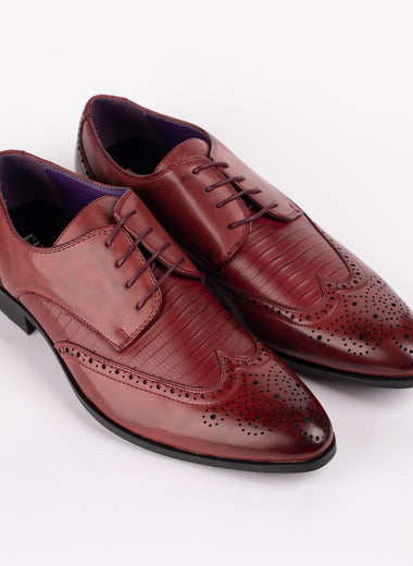 Crocodile Pattern Brogue Shoe