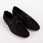 Suede Slip On Tassel Detail Loafer