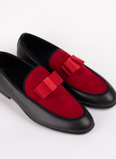 Loafers with Silk Bow