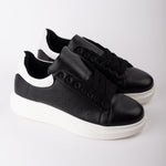 Chunky Sole Trainer in Black & White