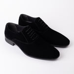 Black Suede Oxford Shoes