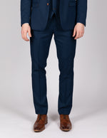 Max - Royal Blue Trousers with Contrast Buttons