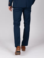 Max - Royal Blue Trousers with Contrast Buttons