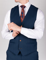 Max - Royal Blue Single Breasted Waistcoat