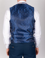 Max - Royal Blue Single Breasted Waistcoat