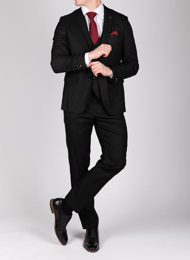 Danny - Black Three Piece Suit