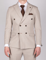 HM5 - Stone Tailored Double Breasted Blazer