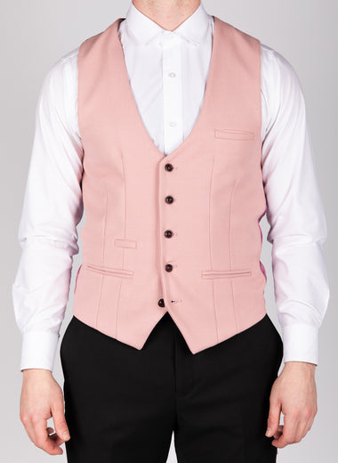 Kelvin - Pink Single Breasted Waistcoat