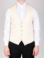 Kelvin - Cream Single Breasted Waistcoat