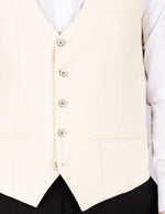 Kelvin - Cream Single Breasted Waistcoat