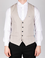 Kelvin - Stone Single Breasted Waistcoat