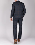 Jenson - Marine Navy Check Blazer