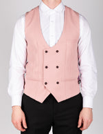 Kelvin - Pink Double Breasted Waistcoat