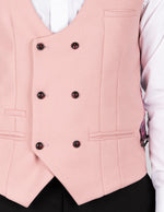 Kelvin - Pink Double Breasted Waistcoat