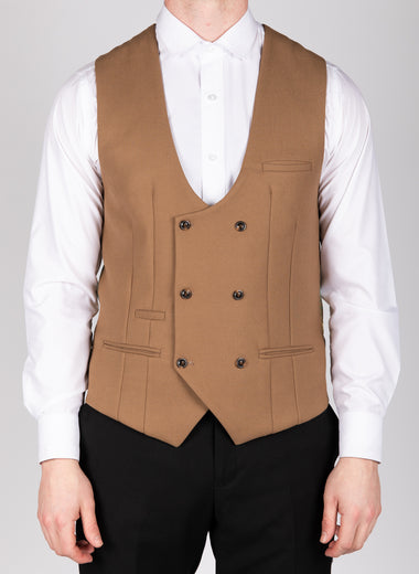 Kelvin - Oak Double Breasted Waistcoat