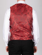 Kelvin - Wine Double Breasted Waistcoat