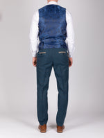 Dion - Blue Tweed Check Waistcoat