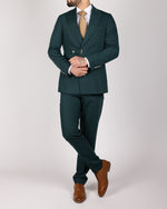 Green Milano Couture Single-Breasted Buckle Suit