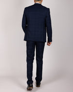 Edinson - Navy Sky Check Blazer