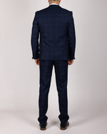 Edinson - Navy Sky Check Blazer