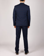 Edinson - Navy Wine Check Blazer