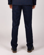 Edinson - Navy Wine Check Trousers