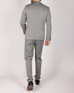 Grey Milano Couture Causal Two Piece Suit