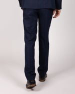 Edinson - Navy Wine Check Trousers