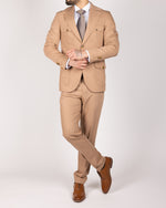 Beige Milano Couture Causal Two Piece Suit