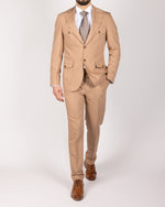 Beige Milano Couture Causal Two Piece Suit