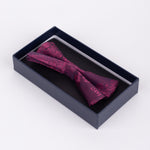 Marc Darcy Paisley - Berry Bow Tie & Pocket Square Set