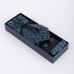 Marc Darcy Bubbles - Sky Teal Tie & Pocket Square Set